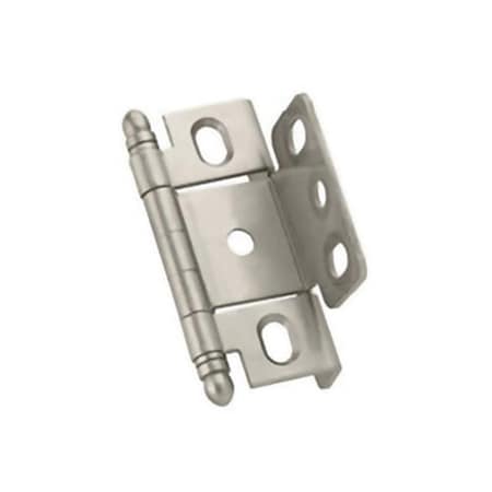 Hd Amerock Full Inset Full Wrap Free Swinging Ball Tip Hinge For 0.75 in. Doors- Satin Chrome A03175TB G10 PK